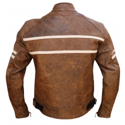 Ultimate Cafe racer black - Stylish leather motorcycle retro jacket