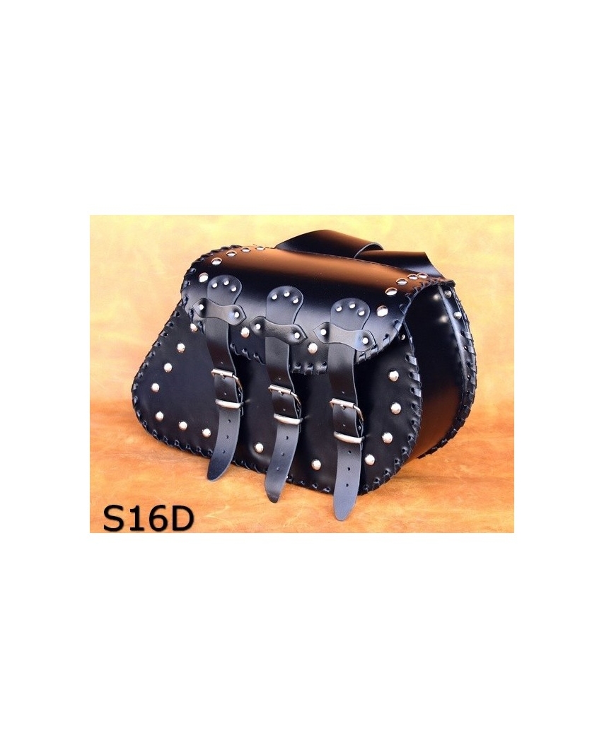 Saddle bags 03 in Plain/Rivets/Rivets+Fringes