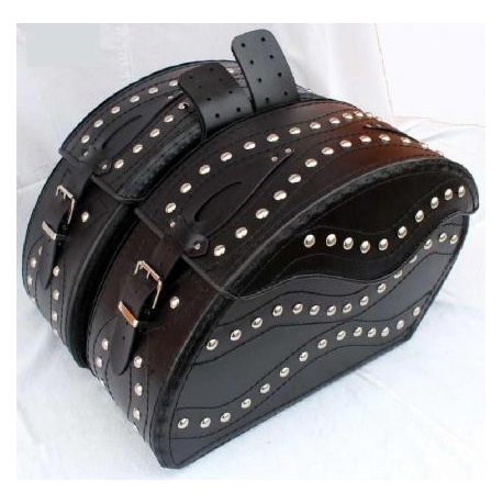Saddle bags with studs - whole reinforced 