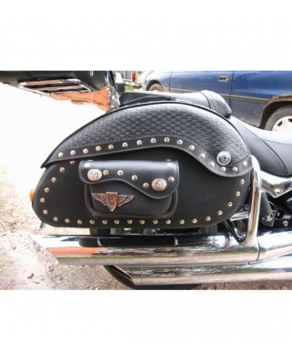 Leather saddlebags Nebraska Extra
